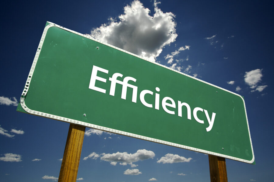 Efficiency Road Sign