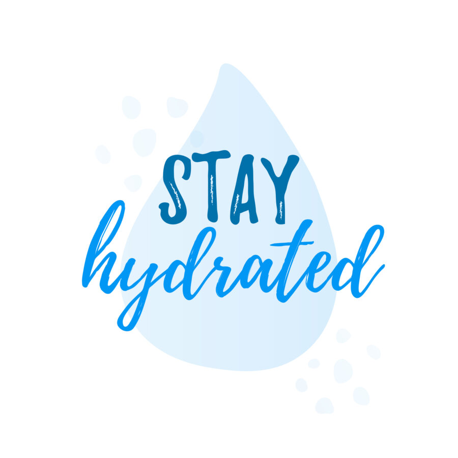 Stay hydrated illustration