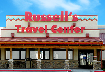 New Mexico: Russell's Route 66 Diner, Russell's Travel Center, Glenrio