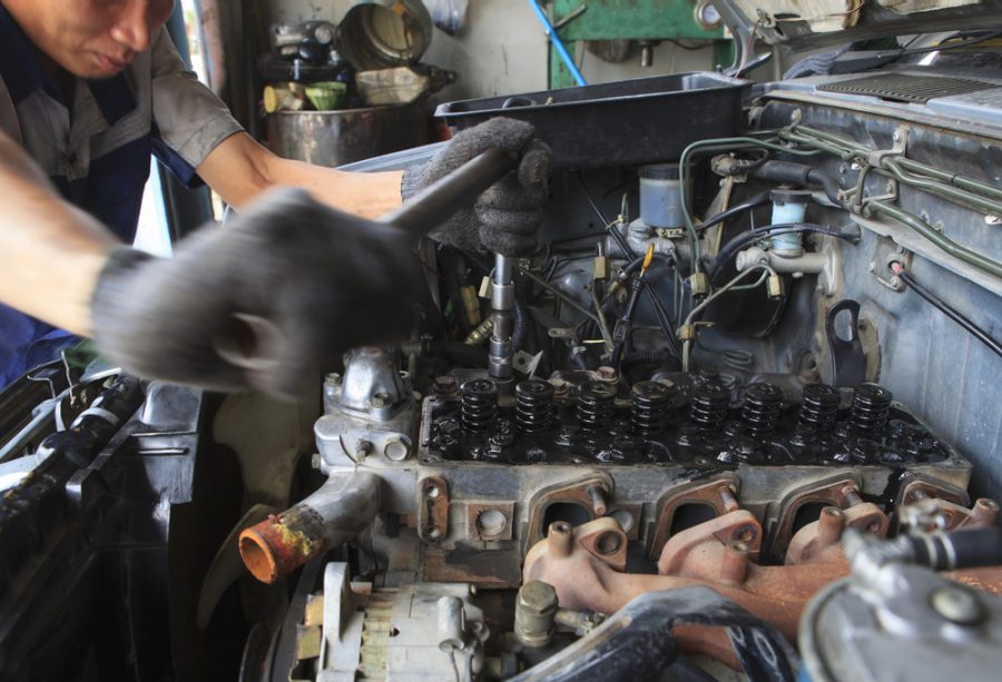 Repairing diesel engine