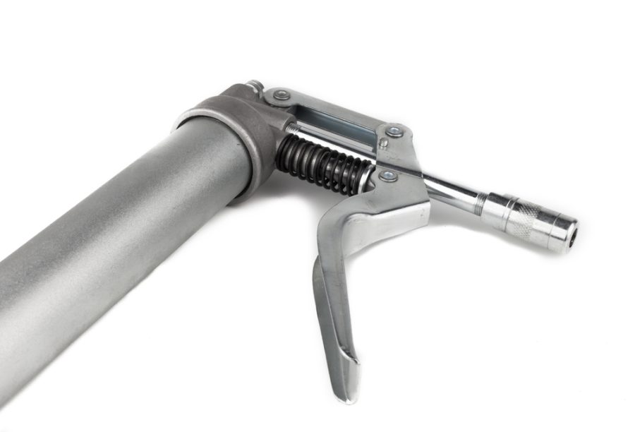 Grease gun isolated n a white background