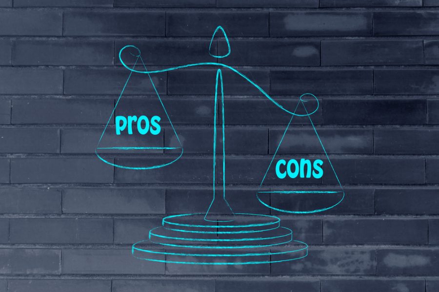 comparing positive and negative, cons overweighting the pros