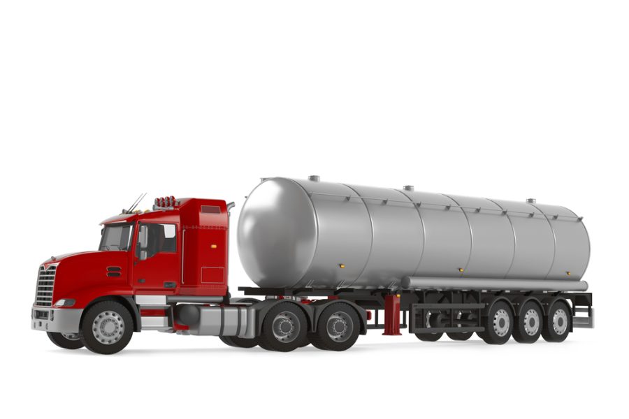 Tanker trailer red