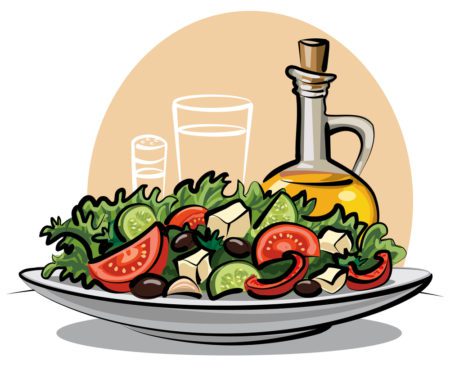 salad vector image 