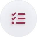 Icon of red checklist