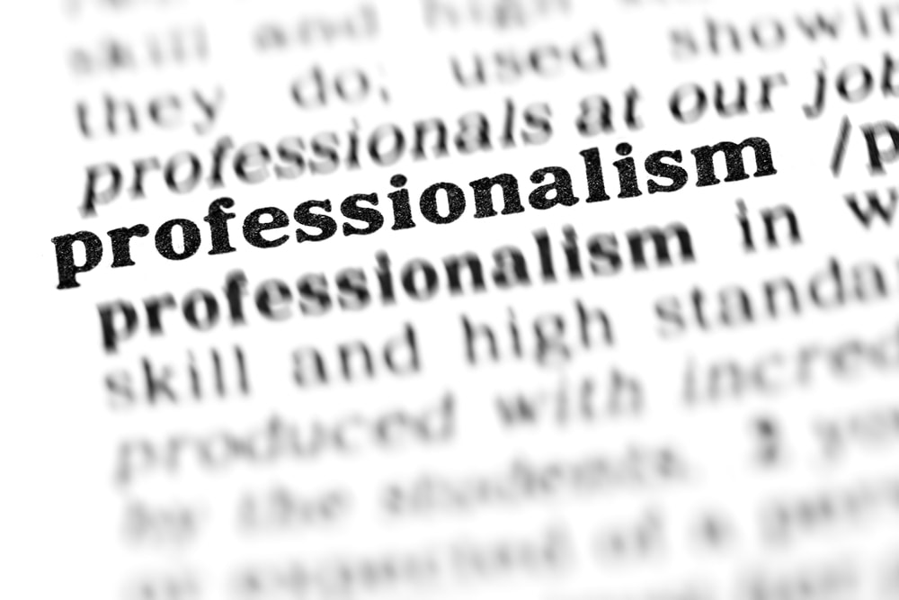Professionalism in dictionary