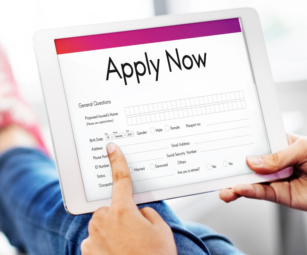 online application form