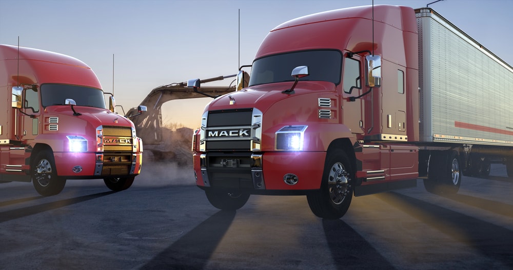 Red Mack Trucks